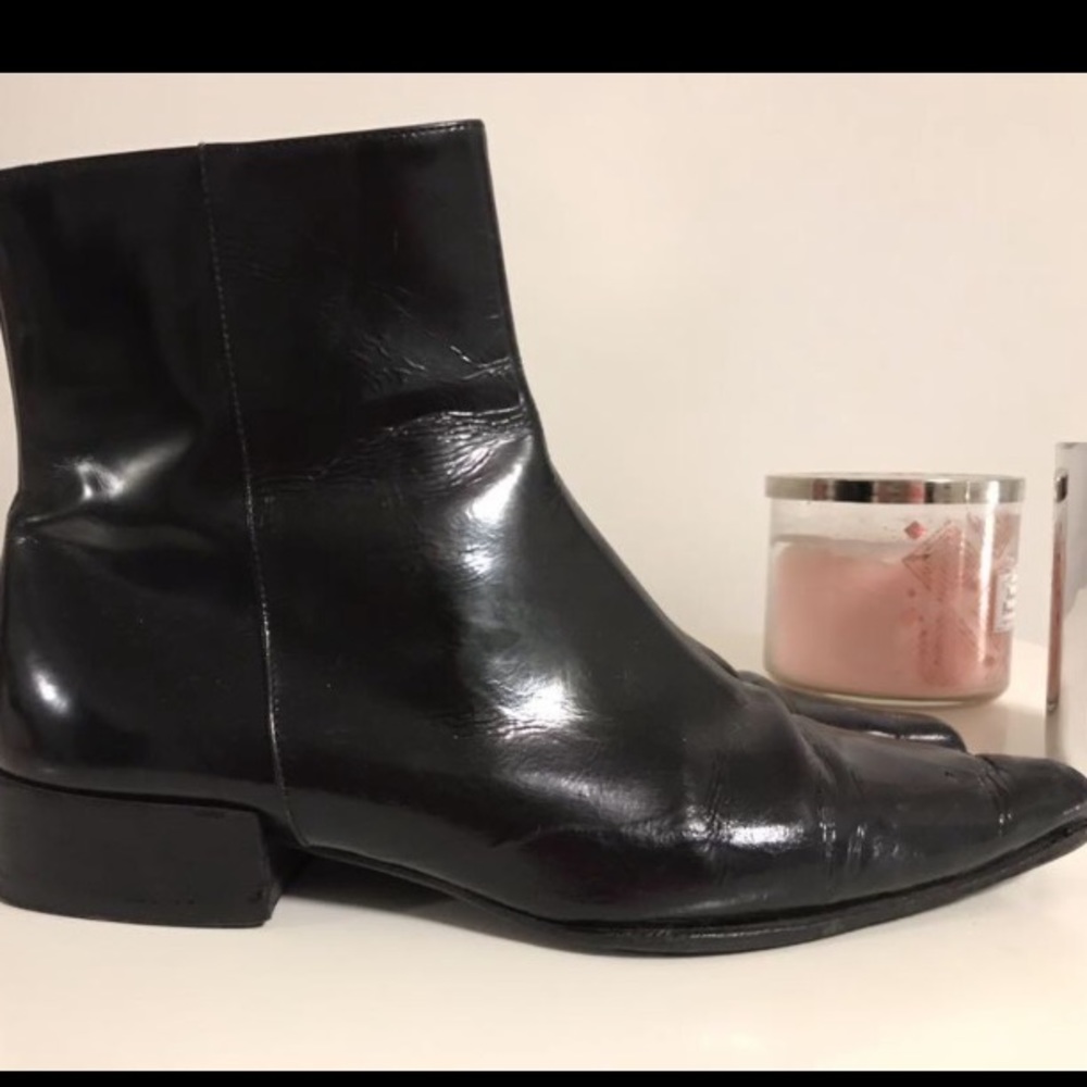 Prada patent leather ankle boots - size 6.5